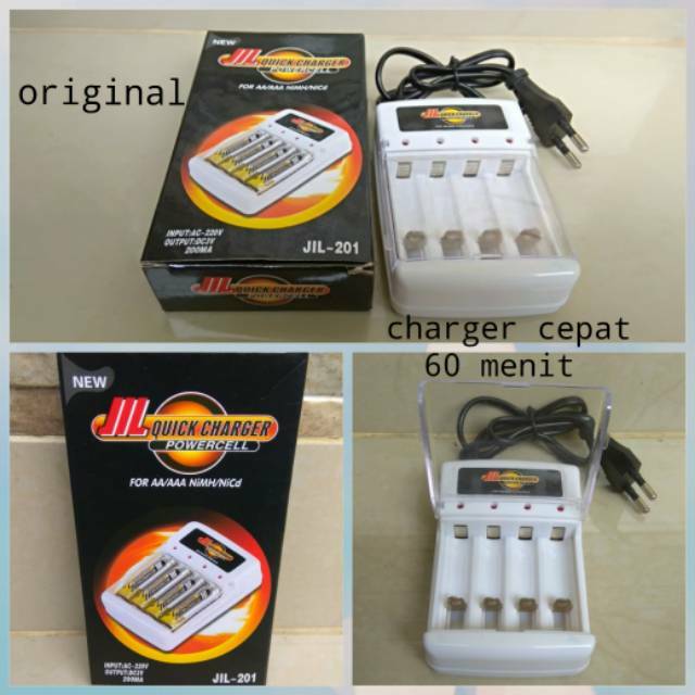 Charger Baterai AA A2 / AAA A3 Mobil Remot RC Alat Cas Batere Super Cepat