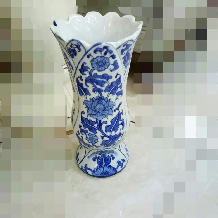 Ceramic | Vas / Vas Bunga Keramik Teratai Kecil Ukuran 30Cm