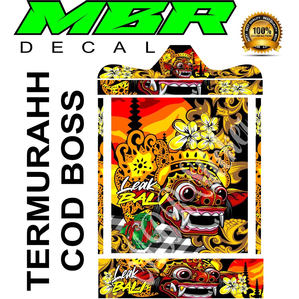 DECAL SANGKAR KOTAK BARONG LEAK KEREN MURAH