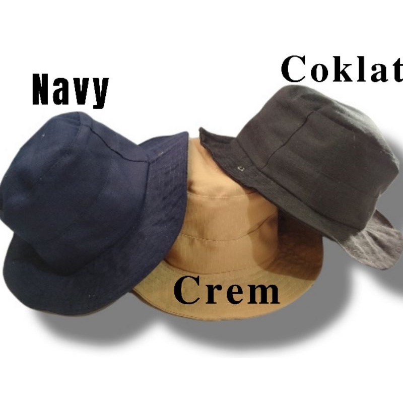 Topi Rimba Polos/ Topi Gunung Polos/Topi Hiking/Topi Rimba Unisex/Topi Rimba Pria Wanita