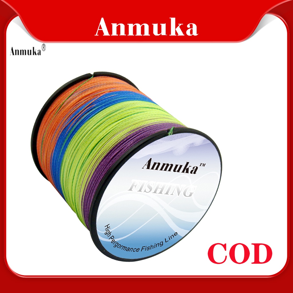 Anmuka Senar Pancing Braided 10 Meter 1 Warna Super Kuat 300M Dyneema Kepang Multifilamen Senar Panc