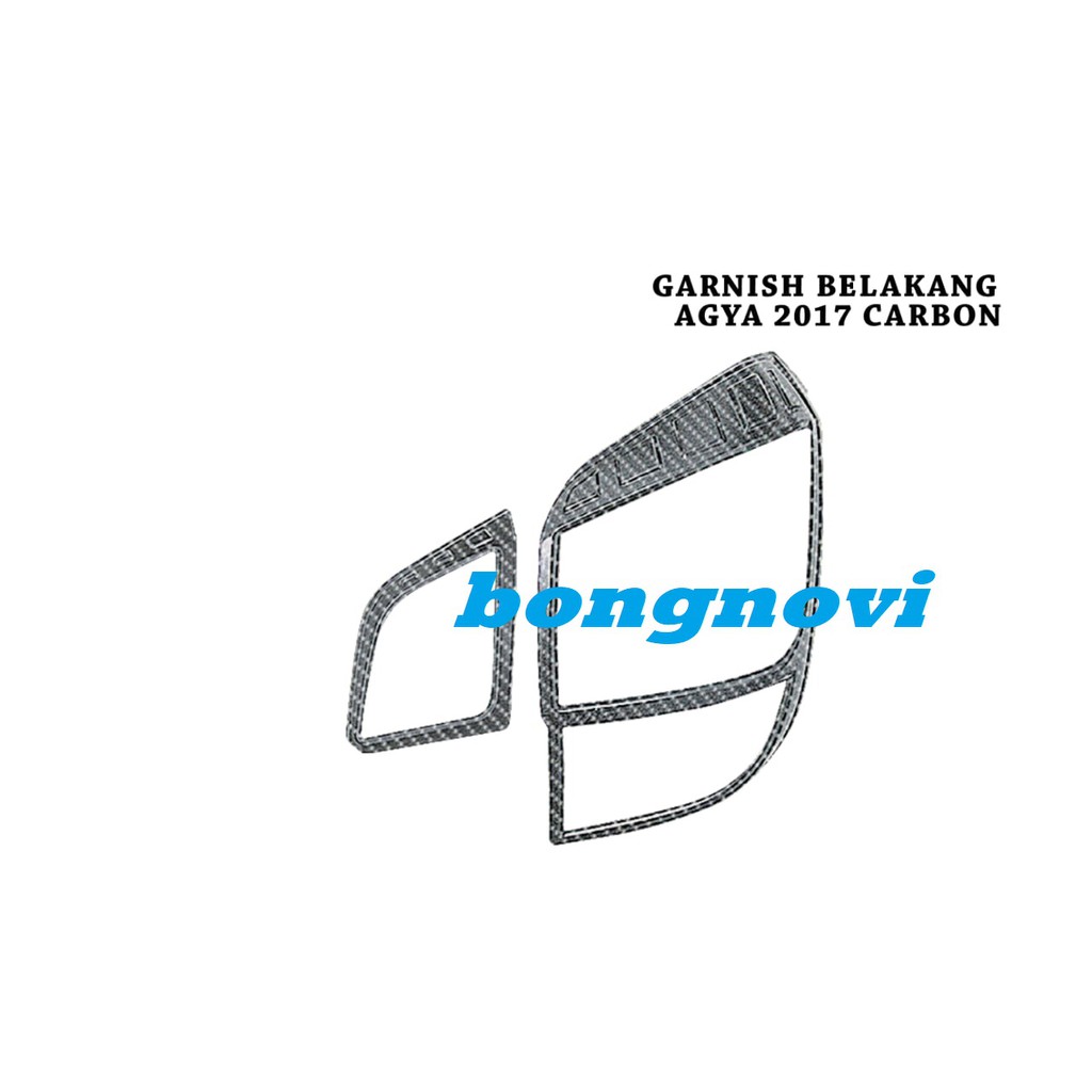Garnish lampu Belakang Agya/Ayla 2017 Carbontivo