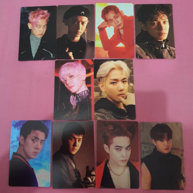 Official Photocard pc Sticker EXO Obsession Chen Suho