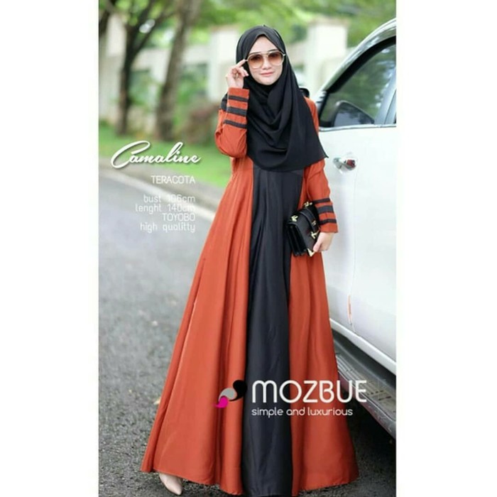 GAMIS SYARI ANNAJAH CAPUCCINO 900GR 110 140 ALLSIZE GAMIS SYARI BUSUI CADAR CREPE HQ POLOS MURAH I.