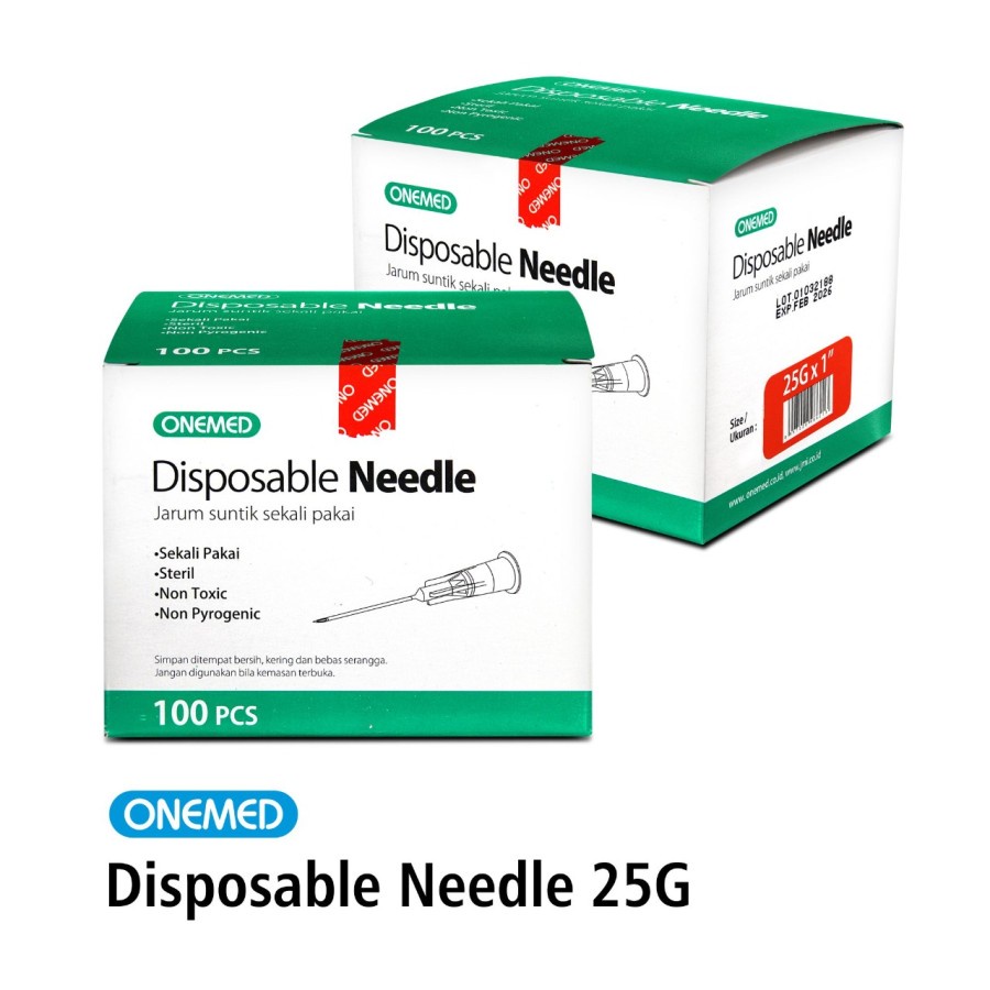 Disposable Neddle Needle One Med 21,22,23,24,25,26,27