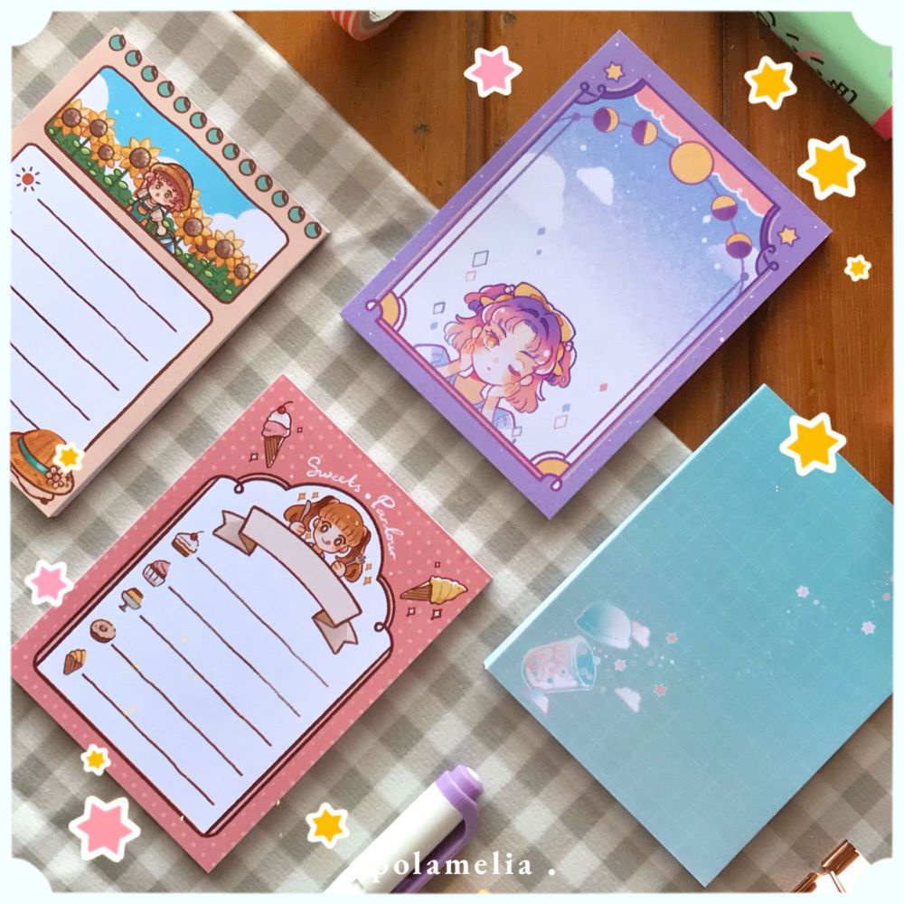

POLAMELIA Memopad / Notepad / Kertas Catatan