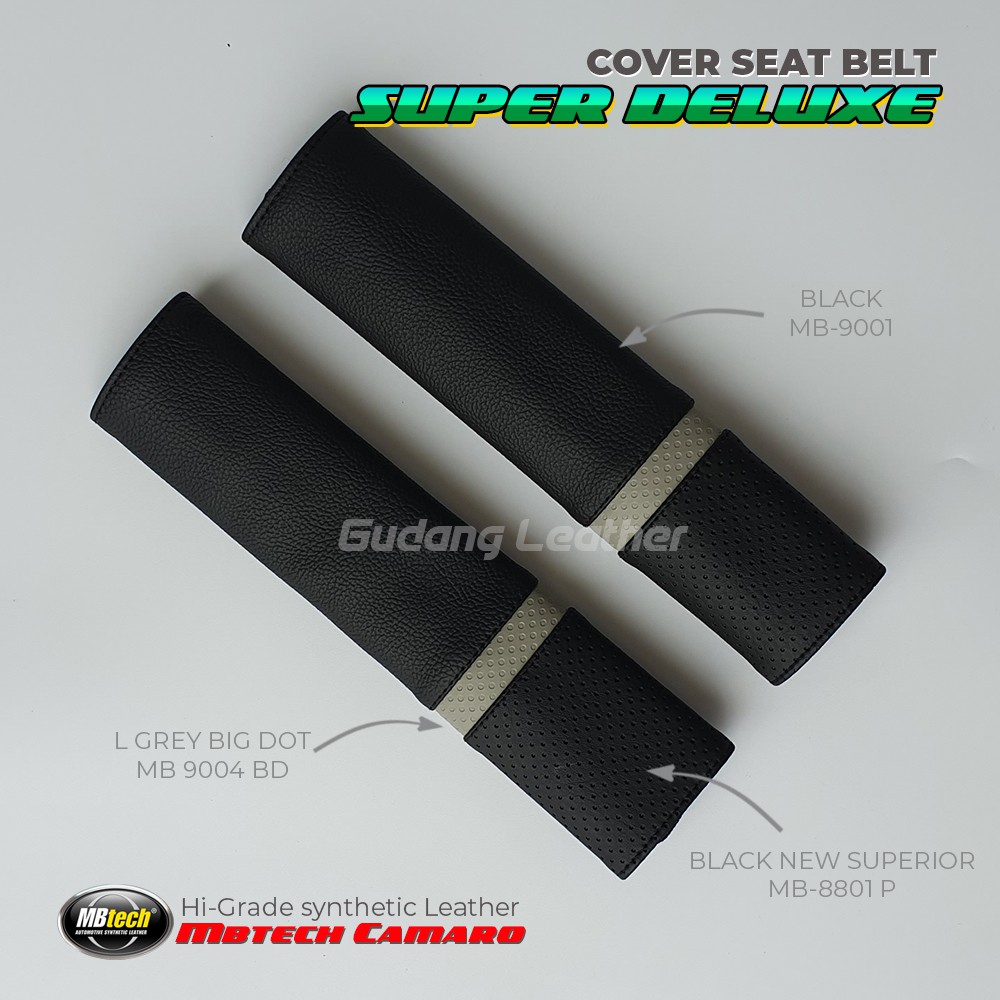 Cover seat belt mobil SUPER DELUXE - Bahan MBtech