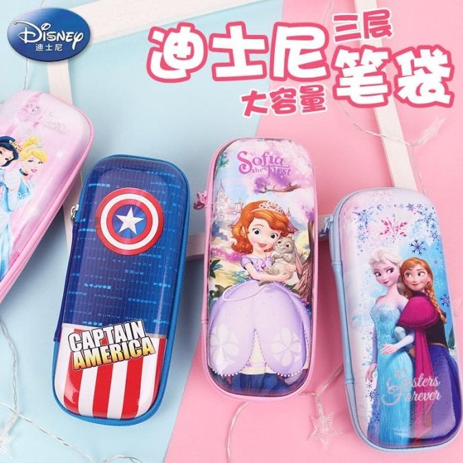 

Office & Stationery | Alat Tulis | Kotak Pensil Sekolah Anak Hard Case Disney Spiderman Captain | Best Seller