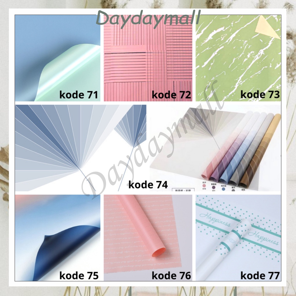 Kertas bunga Flower Wrapping Paper / Kertas Buket Bunga Cellophane Florist 6071 6072 6073 6074 6075 6076 6077