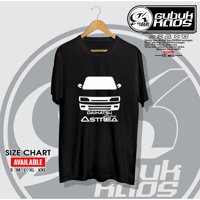 BAJU KAOS DISTRO DAIHATSU ASTREA ZEBRA VECTOR - GUBUK.KAOS