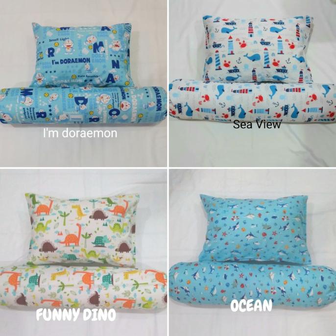 bantal dan guling anak set anti alergi termasuk sarung HEMAT