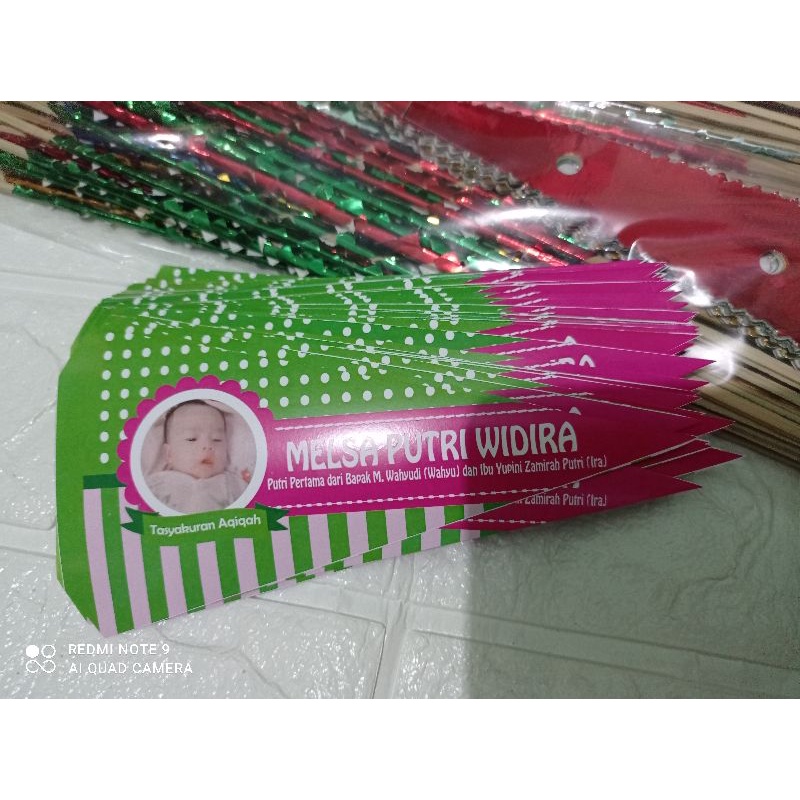 

Paket Bendera Tasyakuran Aqiqah Murah Free Design Custom