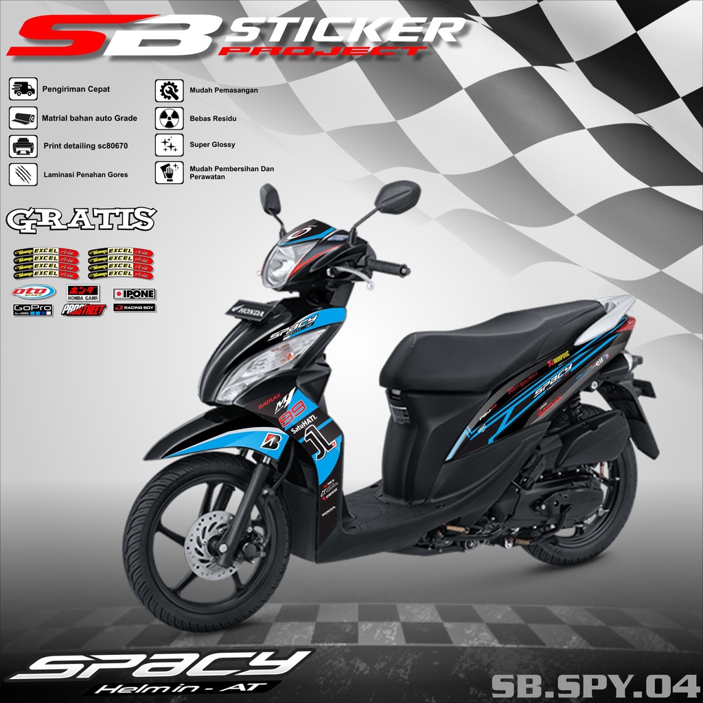 STRIPING SPACY 2011-2018 - STRIPING HOLOGRAM HONDA SPACY 2011-2018 RACING