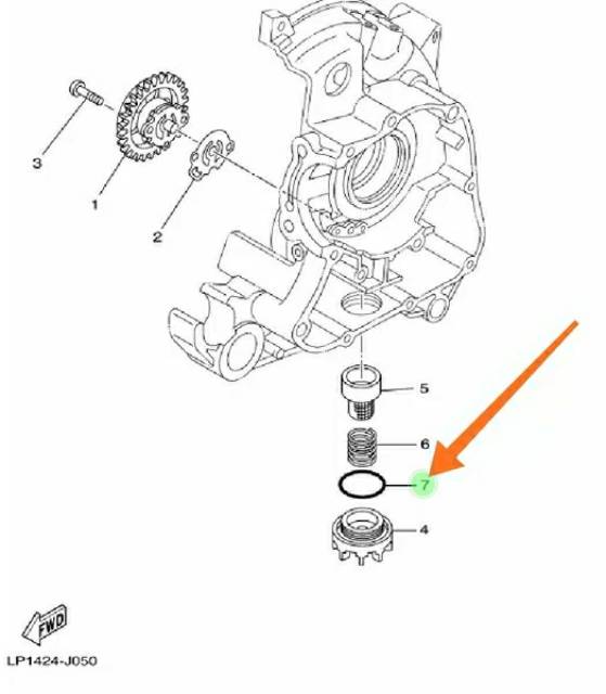 ORING O RING TUTUP BAUT PEMBUANGAN OLI BAWAH XEON KARBU RC GT AEROX 125 155 LEXI ORI 93210-29800