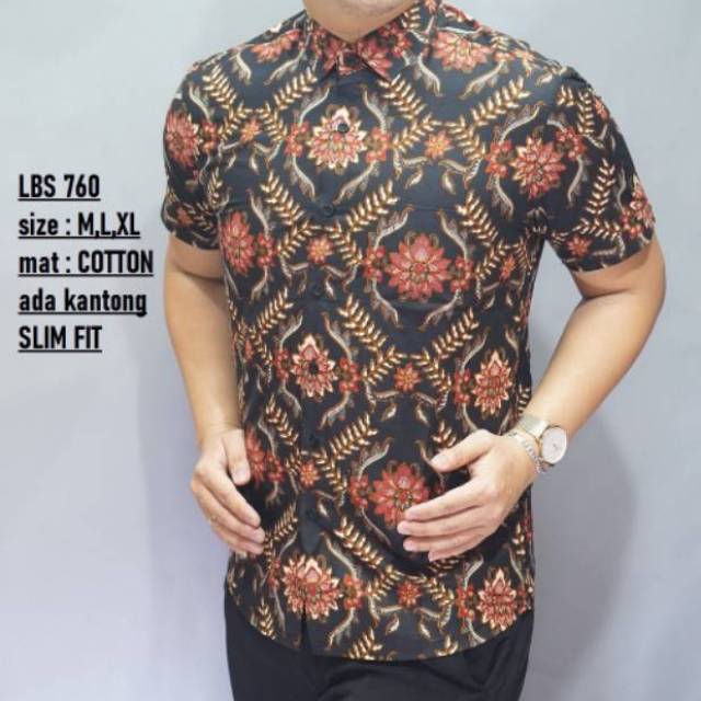 BATIK LENGAN PENDEK ASLI MOTIF UNIK