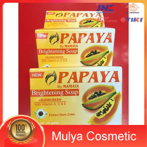 SABUN PAPAYA ORIGINAL BY MAMAYA BPOM  SABUN PEMUTIH  PEMBERSIH MUKA LOKAL