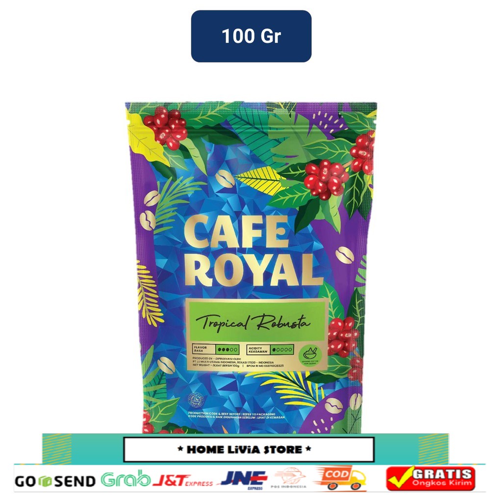 

Café Royal Tropical Kopi Robusta Ground Bag 100 g