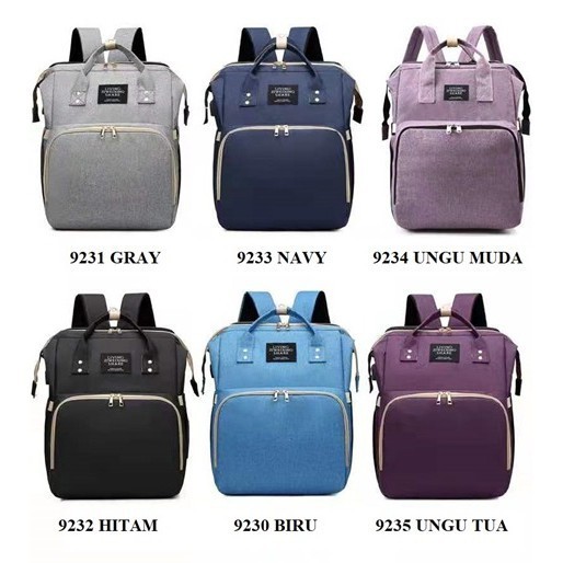 MARKAS MS1425 Tas Perlengkapan Bayi Multifungsi 2in1 Kasur Tidur Tas Ransel Diaper Bag