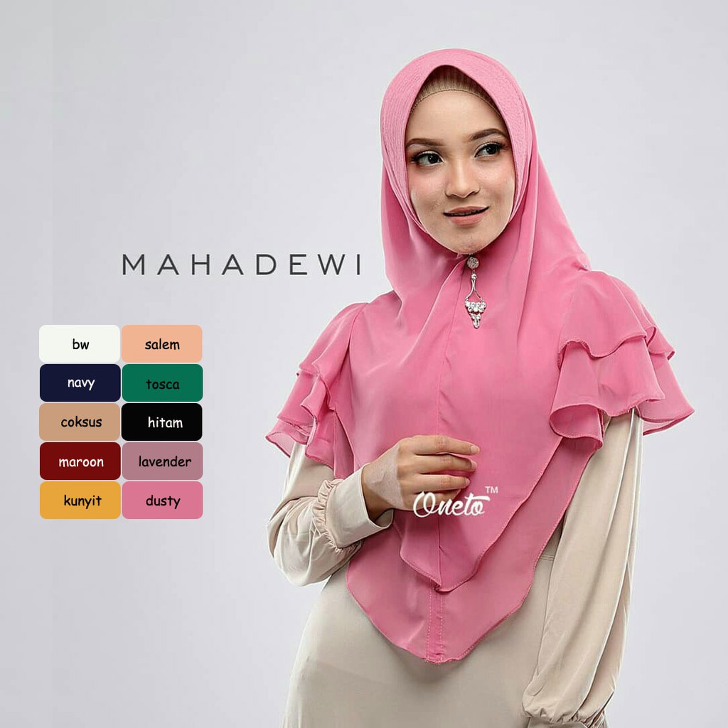 Clasy Khimar Elegan Bergo Terbaru Termurah Vanilla HIjab Pad Motif