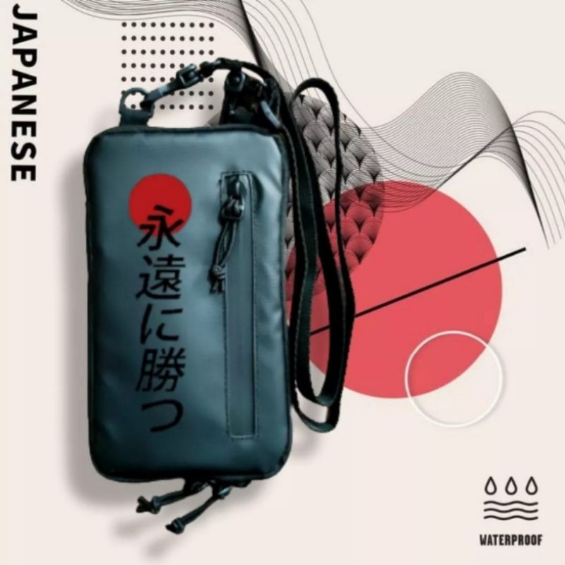 TAS HP GANTUNG PRIA KEKINIAN WATERPROFF / tas terbaru 2022 / tas pria wanita / tas hp / bisa bayar d