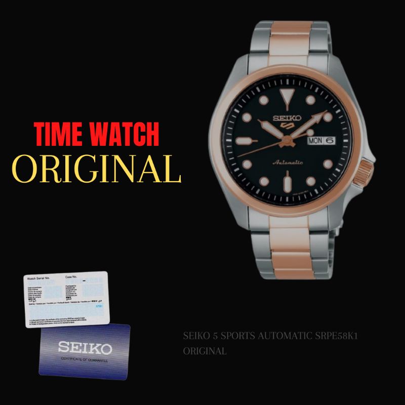 Jam Tangan Pria Seiko 5 Sports Automatic SRPE58K1 Original