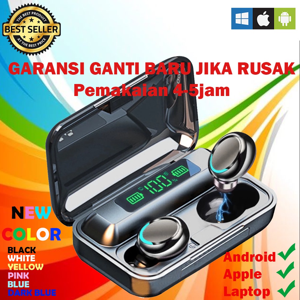 Power Bank PROMO Terbaru Fast Charging Terbaik Bisa COD Terlaris L6I5 Murah Mini Earphone TWS F9 Blu