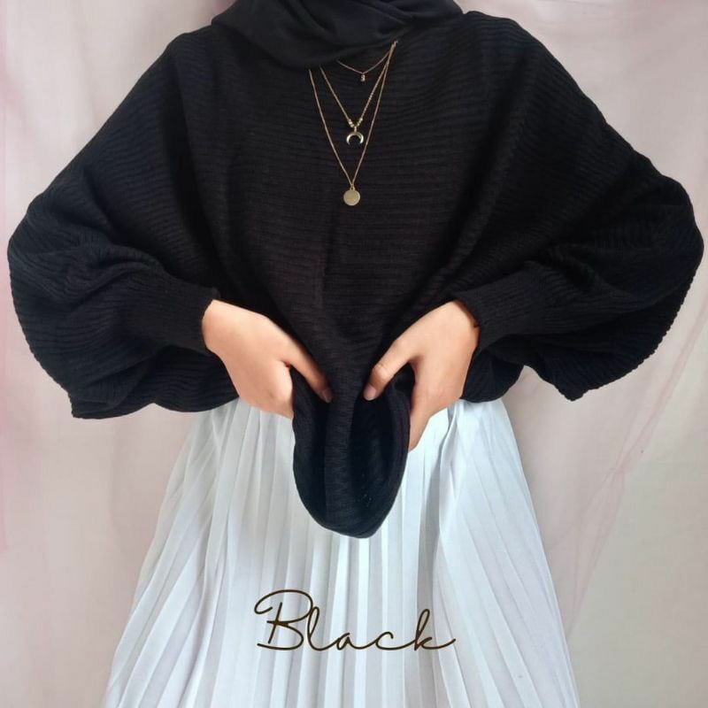 Lasperal Batwing Rajut / Sweater Batwing Rajut Oversize / Baju Rajut Oversize Premium