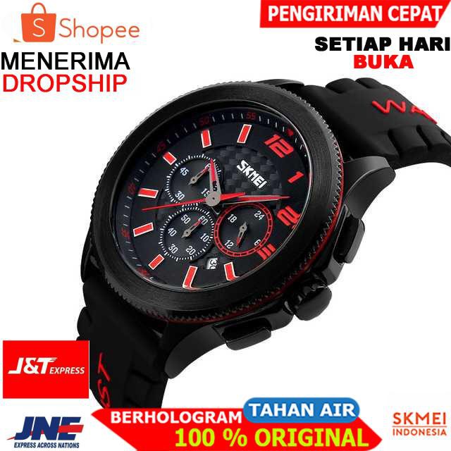 ORIGINAL SKMEI Jam Tangan Analog Pria - 9136 [Merah]