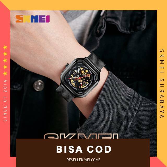 [ COD / BAYAR DITEMPAT ] SKMEI 9184 JAM TANGAN PRIA AUTOMATIC FASHION VOGUE ANTI AIR SURABAYA