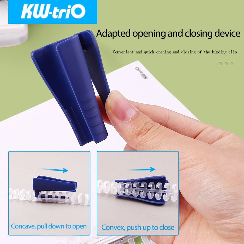

Alat Pembuka Binder Bahan Plastik Untuk Loose Leaf Binders Sisir Buka Dan Tutup/ Ring Opener
