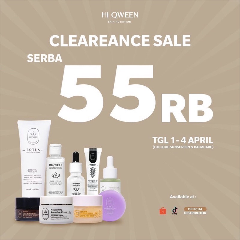 [ DISTRI RESMI ] HIQWEEN - NATA DE COCO SOAP BAR ESSENCE SERUM SUNSCREEN MOISTURIZER CREAM