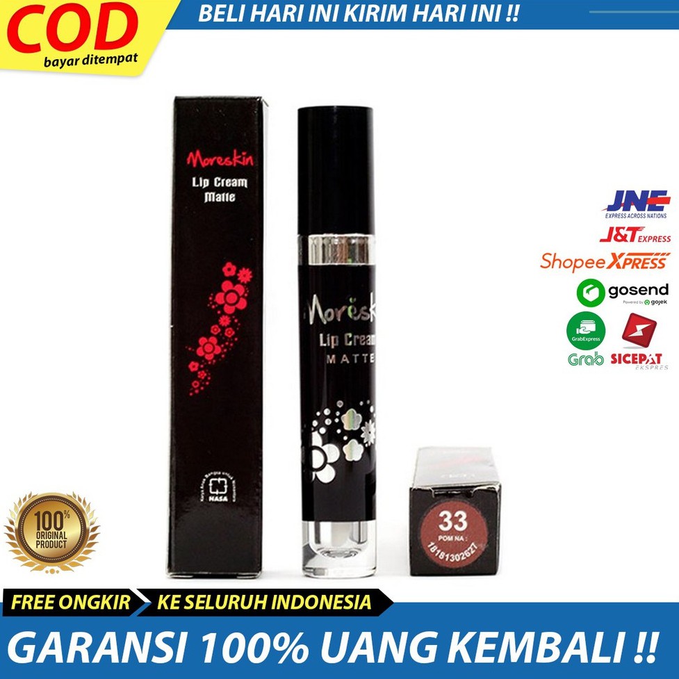 lip cream / lipstik matte / matte lipcream LC33ND Coklat Nude ... Original