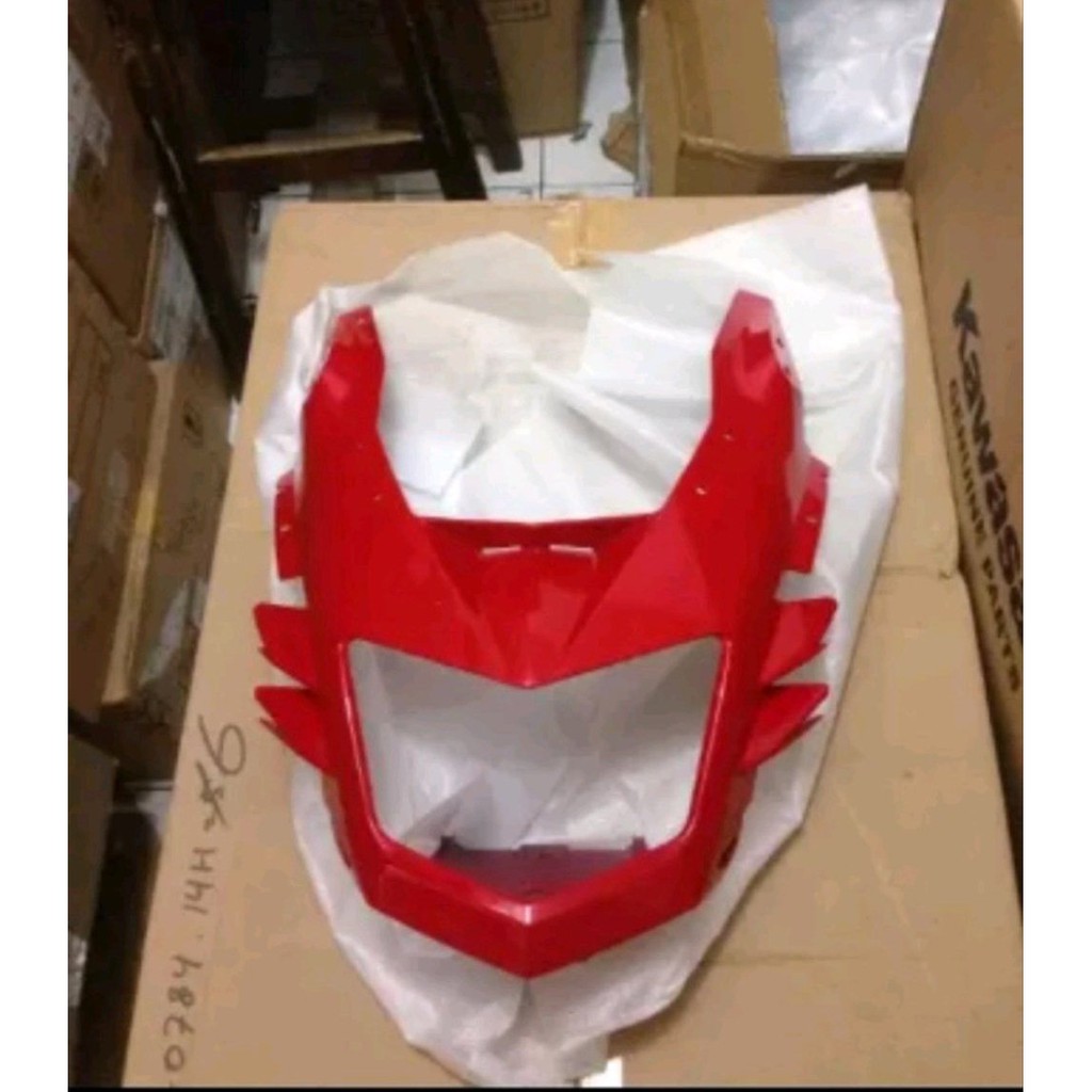 batok lampu depan atau batok kepala barong ninja rr new merah