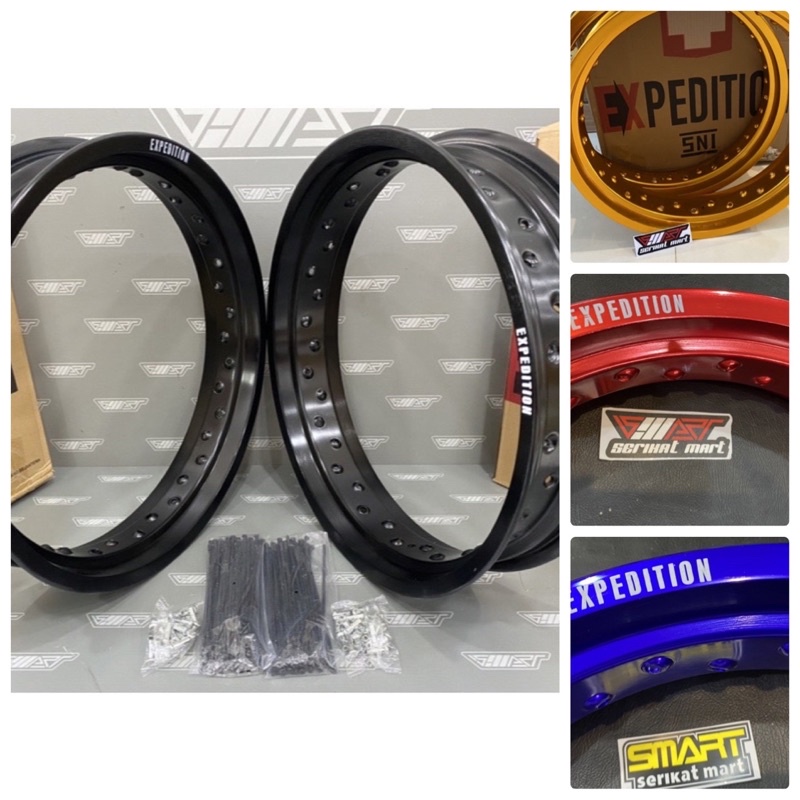 LINGKAR EXPEDITION SUPERMOTO 300/ 350 X 17 ATAU VELG EXPEDITION SUPERMOTO 300/ 350 X 17