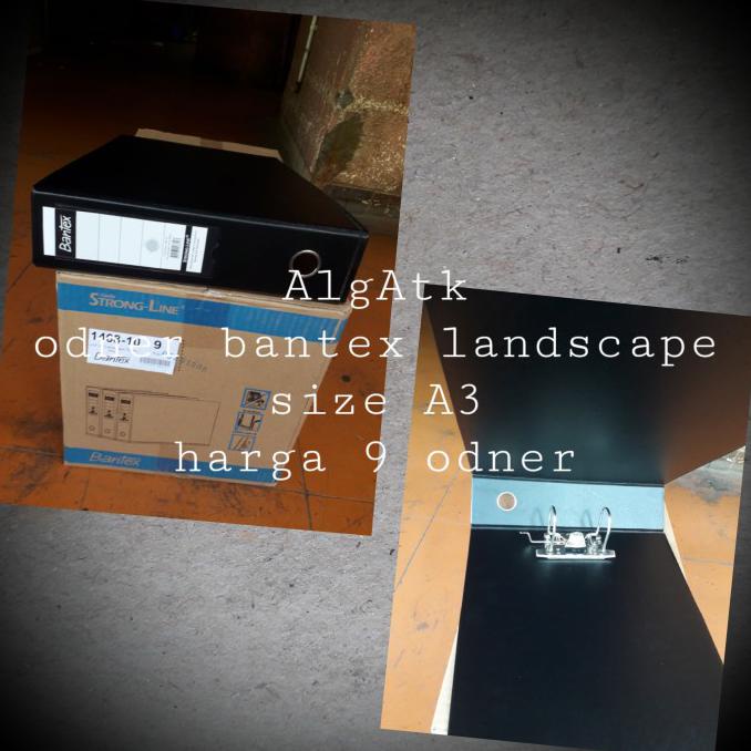 

Odner plastik bantex size A3 landscape 70mm 1 dus isi 9 pcs. - Hitam Ordner