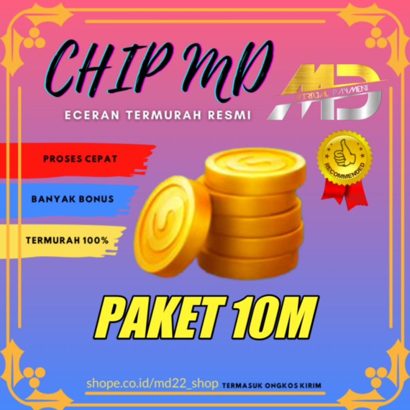 Chip Coin Higgs Domino Island Paket 10M MD Termurah