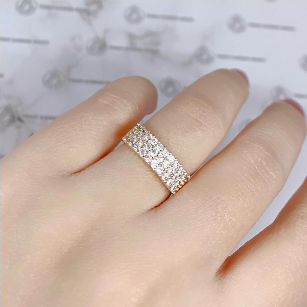 Xuping Gold Cincin Wanita Permata Mahkota Anti Karat *88