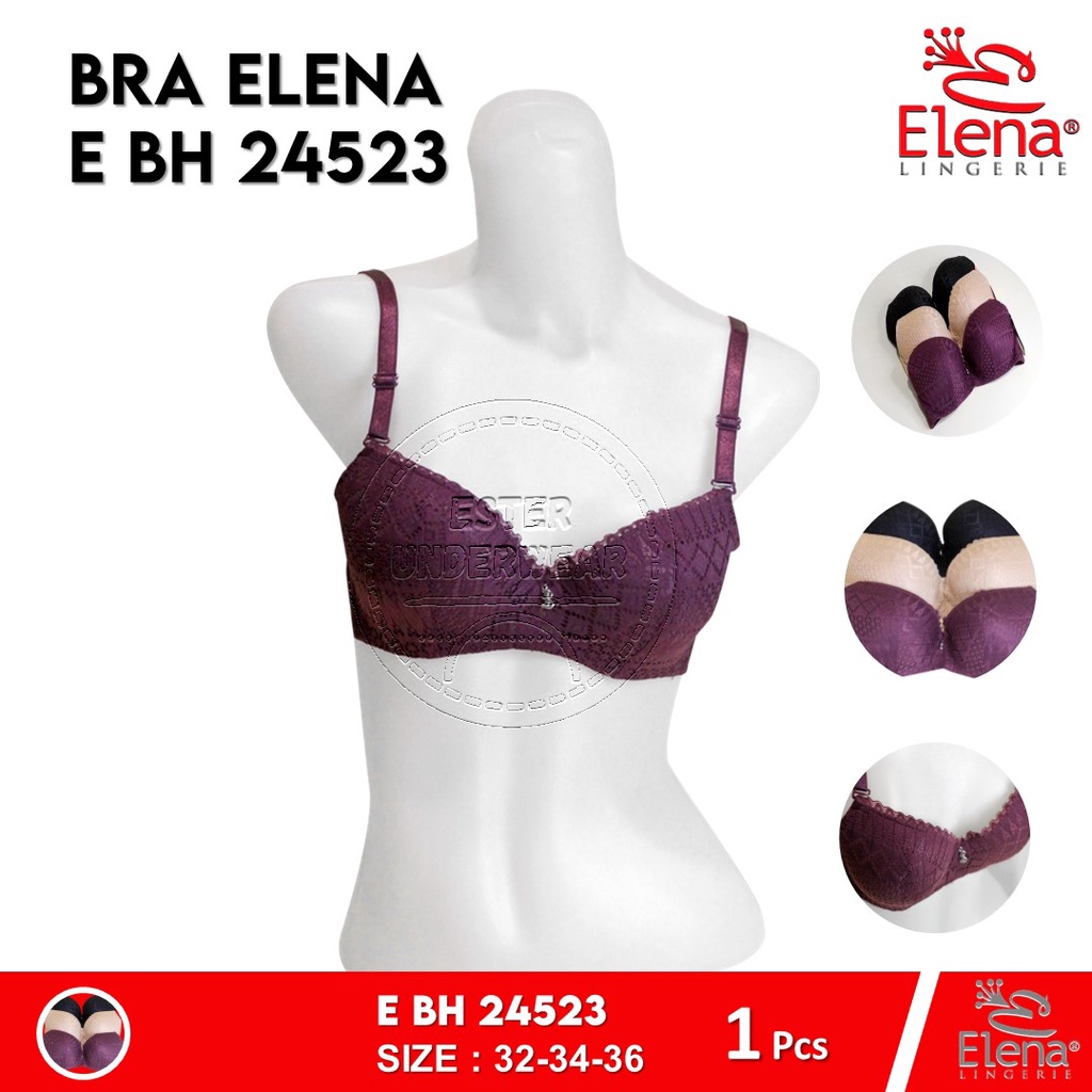 ELENA E 24523 Cup A Bra Wanita Kait 2 Isi 1Pcs