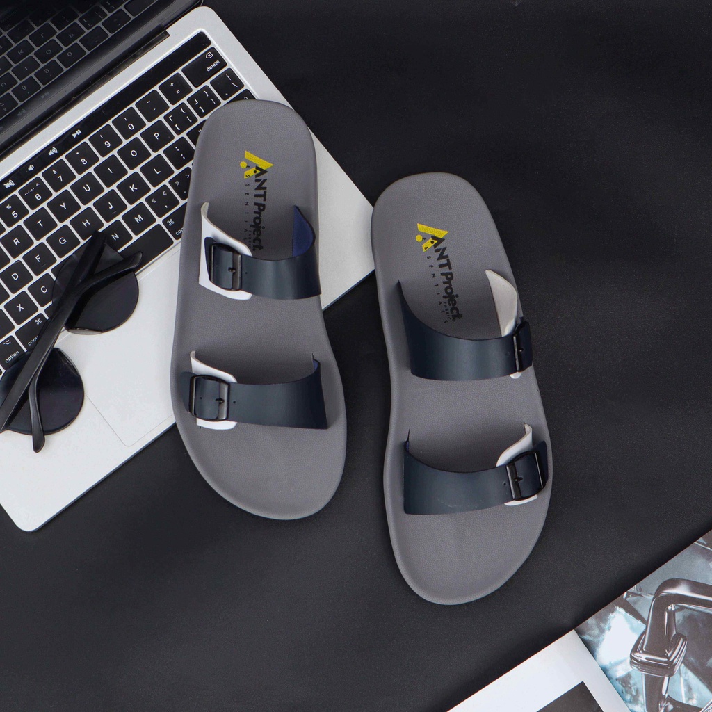 ANT PROJECT - Sandal Slide Navy Com Gesper BROTHER