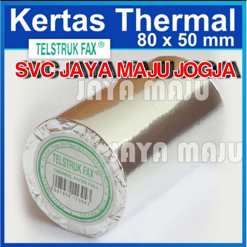 

80 X 50 TELSTRUK FAX - KERTAS THERMAL / PAPER ROLL || KERTAS TANPA RIBBON - ATM EDC - ANTRIAN - STRUK KASIR APOTEK CAFE RESTO PULSA TOKEN LISTRIK TOKO SPBU - DIRECT THERMAL || EPSON - T81 T82 T82II T82X T82III T83III T88 T88 VI - 80X50