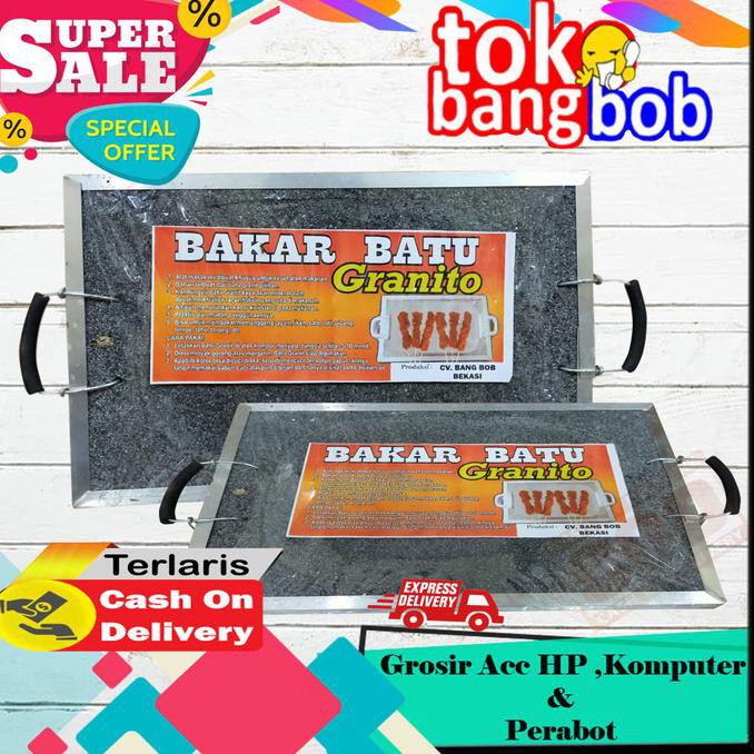 READY STOCK Bakar Batu RJMS Granito Alat Bakaran Pepesan Panggangan Sate SX315