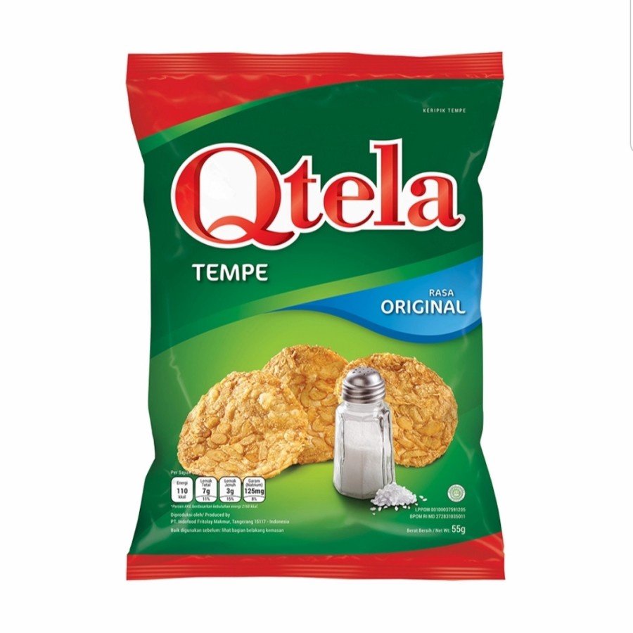 Jual Indofood Qtela Tempe Original 60 Gram Shopee Indonesia