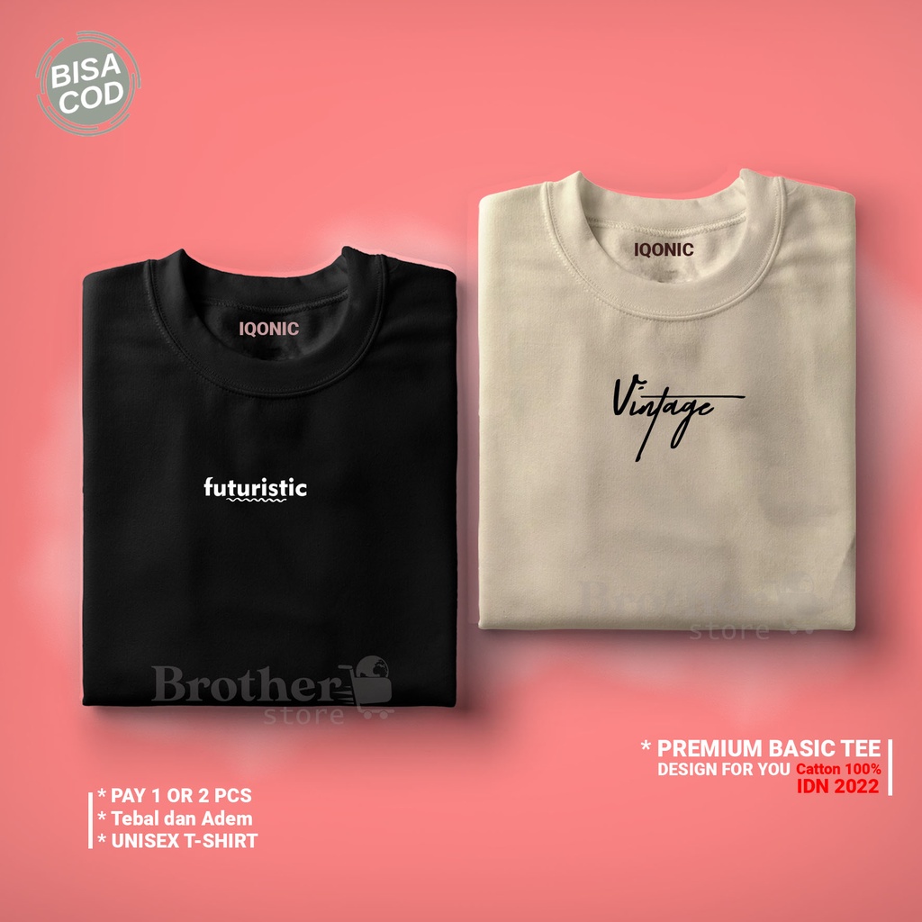 ( PROMO COD ) BROTHER STORE / Kaos Distro Pria / Kaos Distro100% Catoon Combed 24s / Futuristic