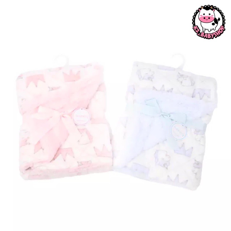 BABY K2 - Blanket / selimut bayi motif crown unicorn