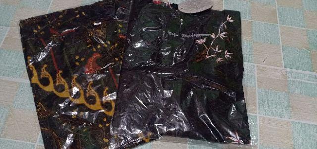 Jazvi Batik Hrb026 Kenongo Kemeja Tosca Pendek Pekalongan Padi M L Xl Sogan Tulis Halus Kemeja Batik