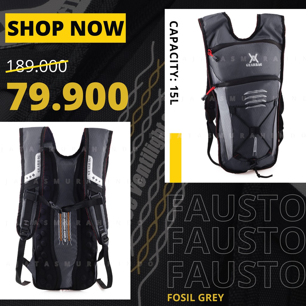 Tas Sepeda Gear Bag - Backpack Tas Running Fausto Tas Walker Tas Sepeda