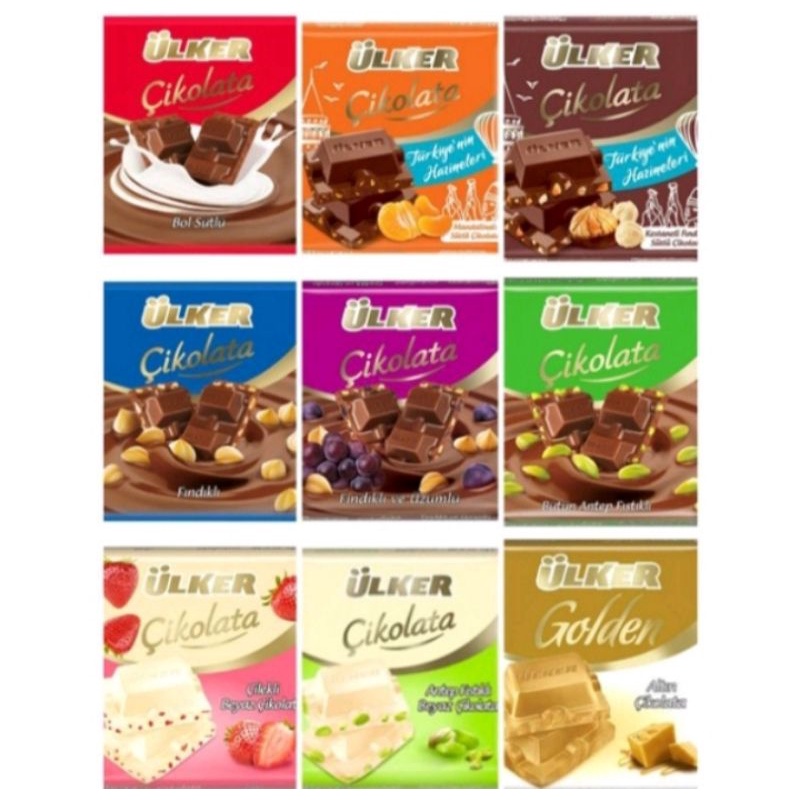 

ULKER CHOCOLATE BATANG 100% ORIGINAL TURKI COKLAT ULKER COKLAT TURKI