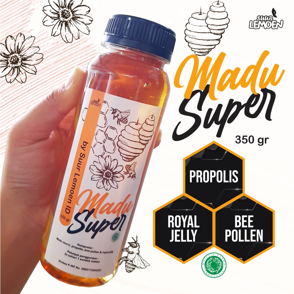 Madu Asli Premium 500 gram | Madu Super Murni by Suur Lemoen ID