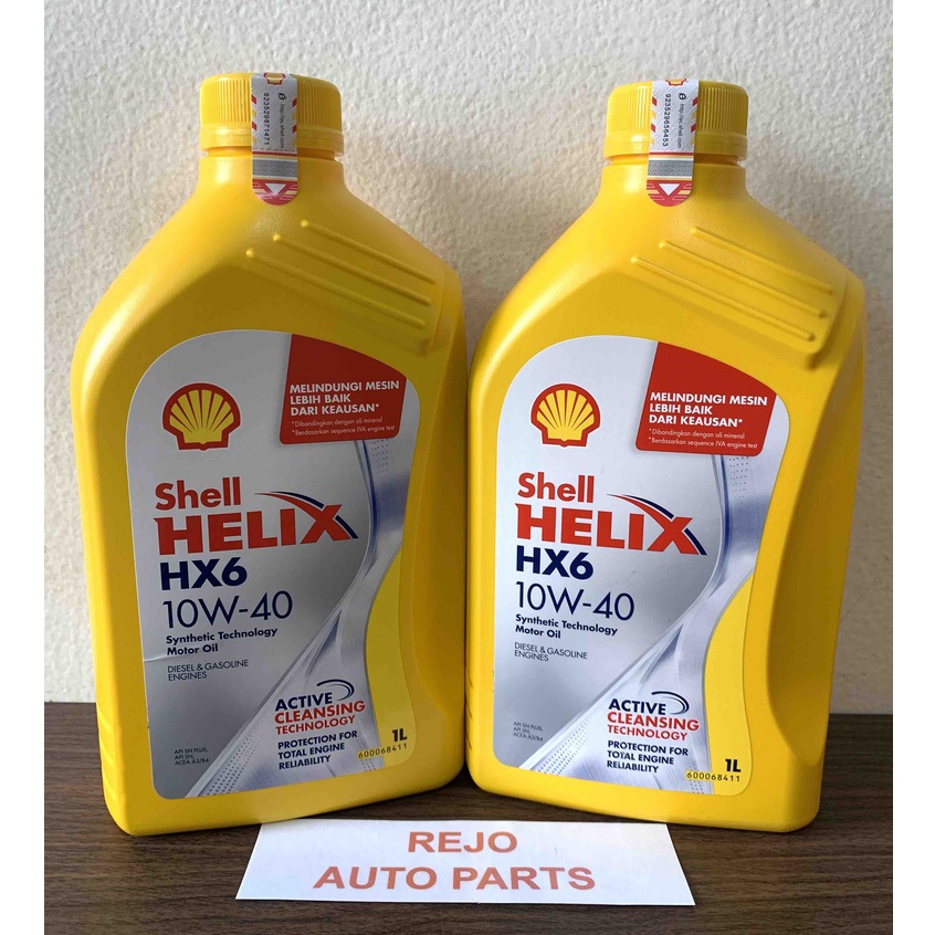 Oli Mesin Shell Helix HX-6 10W-40 1Liter - Oli Mobil Bensin & Diesel