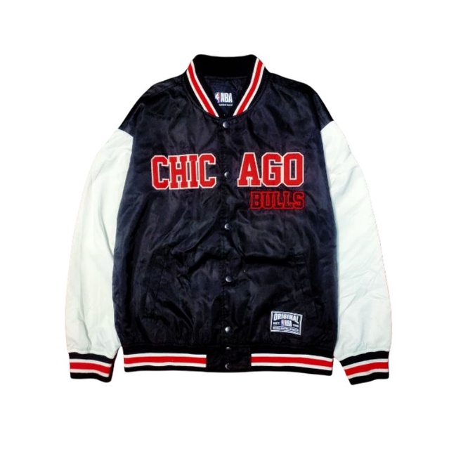 jaket varsity nba chicago bulls second original